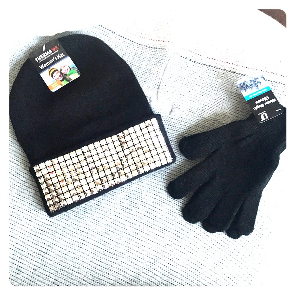 🧤☃️NWT ROCKSTAR HAT AND GLOVE SET!!☃️🧤 - Picture 8 of 8